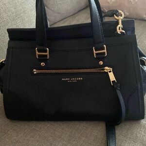 Marc Jacobs Black Pebbled Mini Cruiser Leather Satchel Bag
